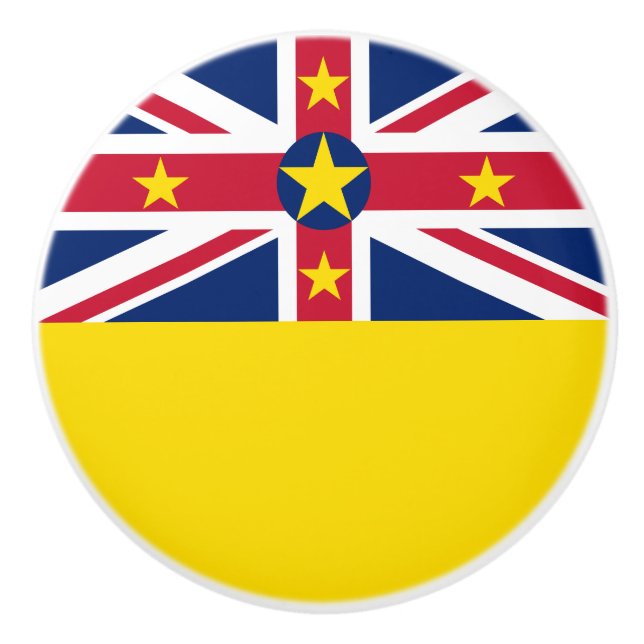 Niue Flag Keramikknauf (Vorderseite)