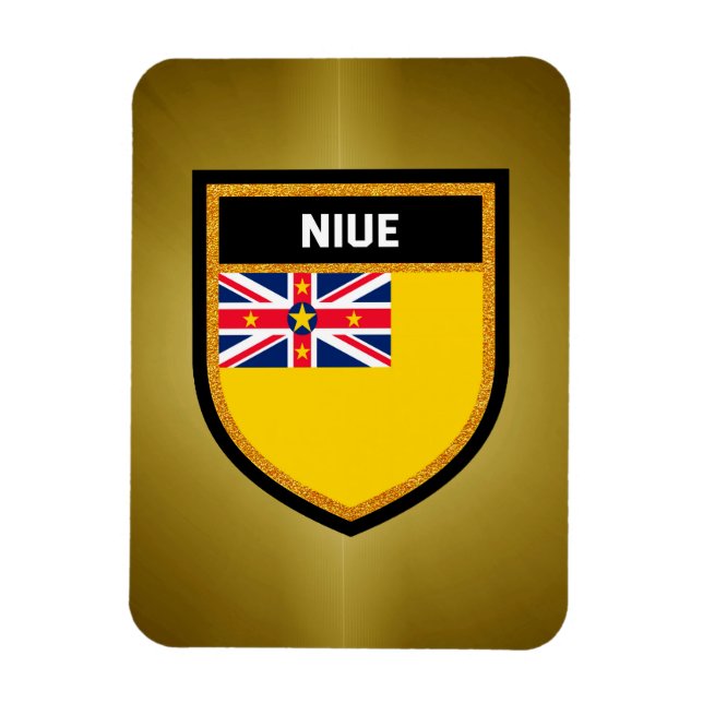 Niue Flag Magnet (Vertikal)