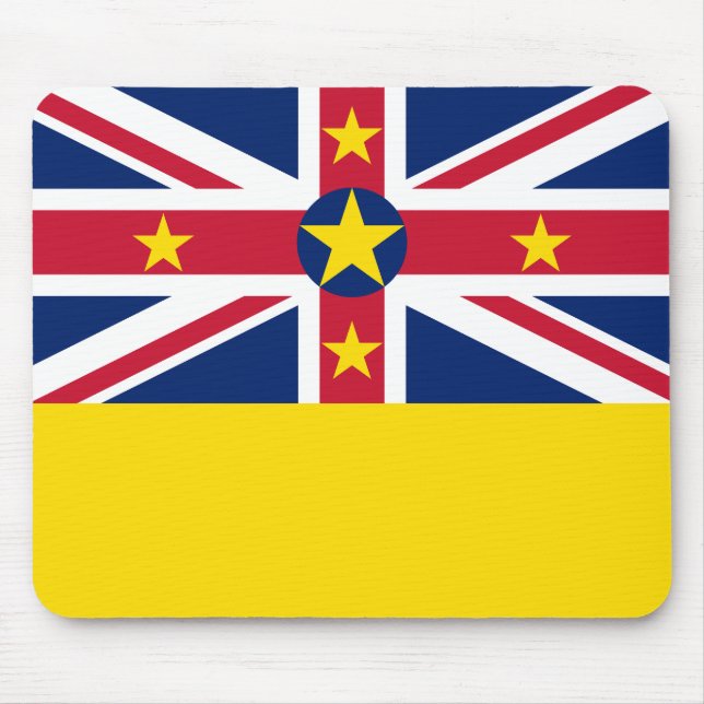 Niue Flag Mousepad (Vorne)