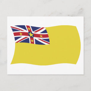 Niue Flag Postcard Postkarte
