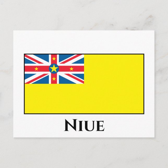 Niue Flag Postkarte (Vorderseite)