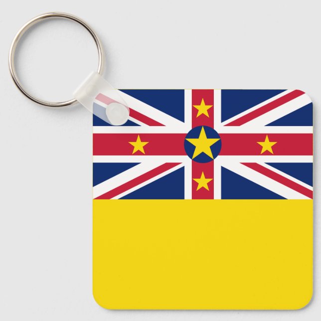 Niue Flag Schlüsselanhänger (Vorderseite)