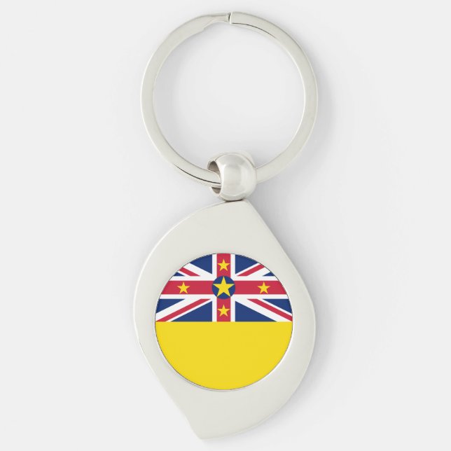 Niue Flag Schlüsselanhänger (Vorderseite)