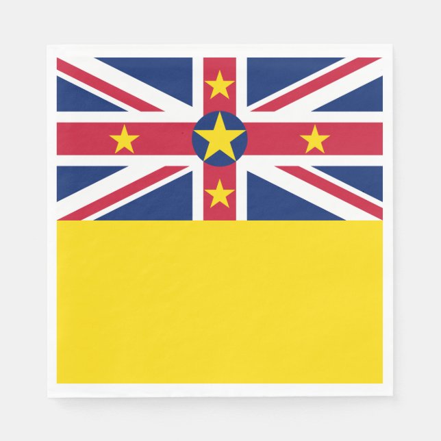Niue Flag Serviette (Vorderseite)