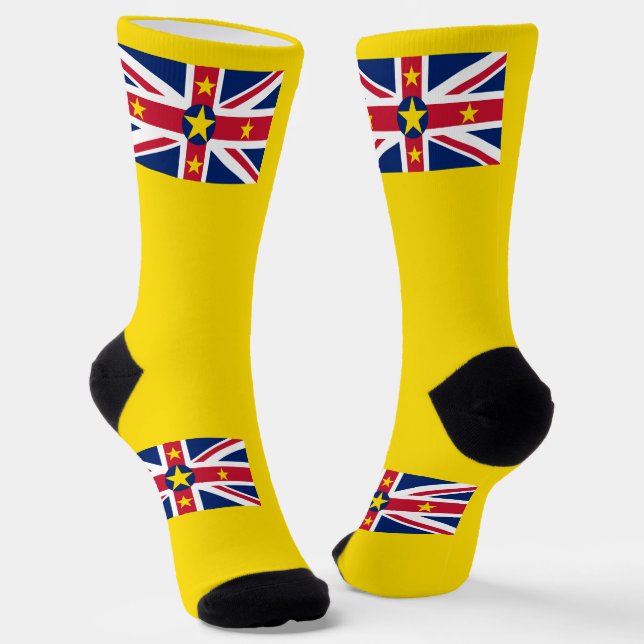 Niue Flag Socken (Gewinkelt)