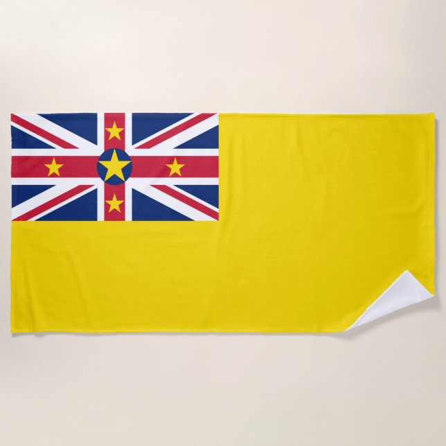 Niue Flag Strandtuch (Vorderseite)