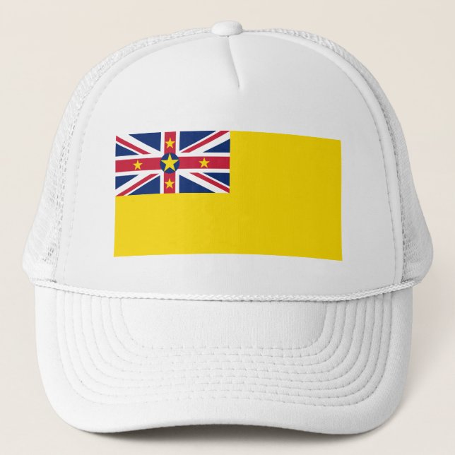Niue Flag Truckerkappe (Vorderseite)