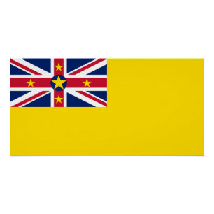 Niue-Flagge Poster