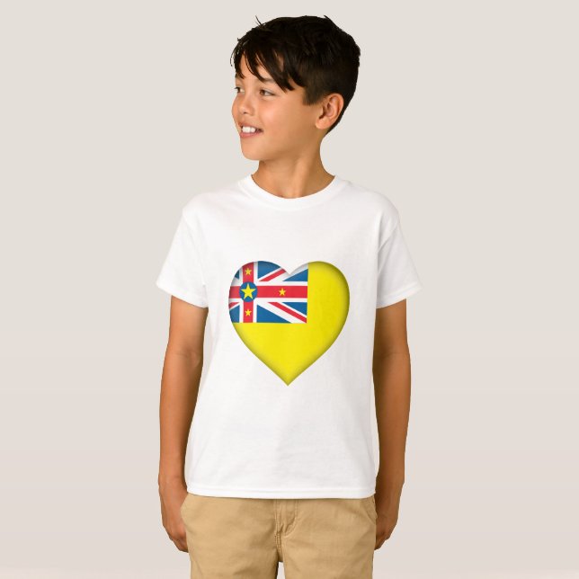 Niue Flagge T-Shirt (Vorne ganz)