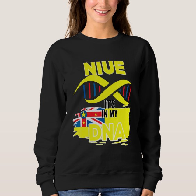 Niue in meinem Blut Sweatshirt (Vorderseite)