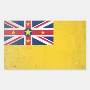 Niue Rechteckiger Aufkleber