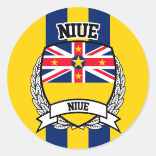 Niue Runder Aufkleber