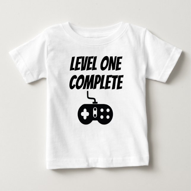 Niveau eins komplett baby t-shirt (Vorderseite)