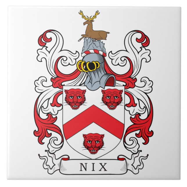 Nix-Familienwappen Fliese (Vorderseite)