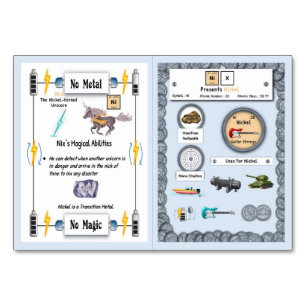 Nix - Nickel Horn Unicorn Trading Card Tischnummer