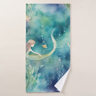 Nixen Aquarell-Kunst Badhandtuch Set
