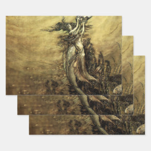 „Nixen des Rheins“ von Arthur Rackham Geschenkpapier Set
