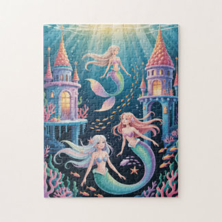 Nixen und Unterwasser-Schlösser Puzzle
