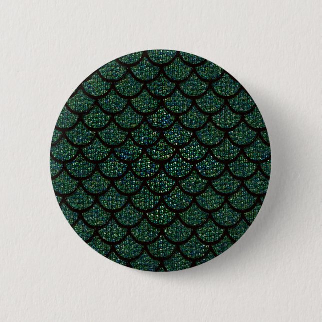 Nixie in Glitzerlook Button (Vorderseite)