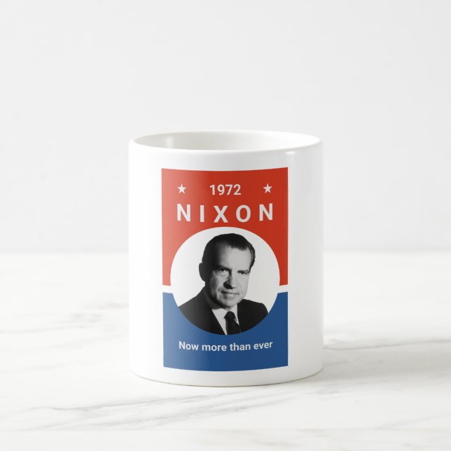 Nixon - jetzt mehr als überhaupt - 1972 tasse (Mittel)