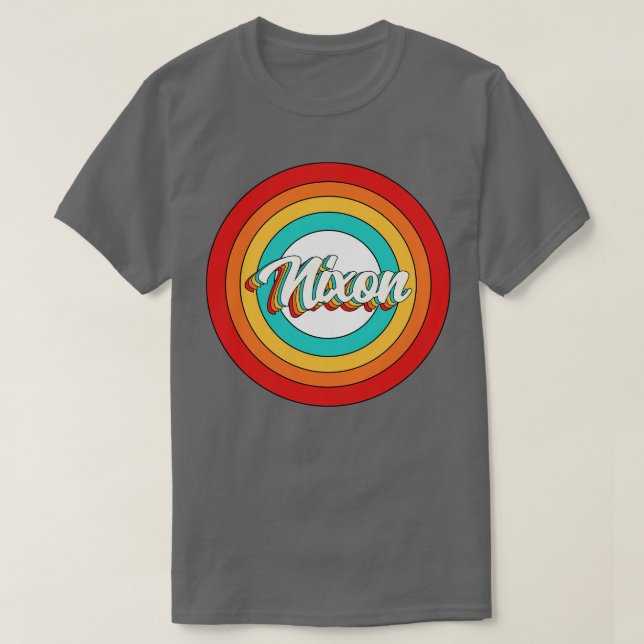 Nixon Name Shirt Vintag Nixon Circle (Design vorne)