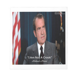 Nixon & Not A Crook Zitat Notizblock