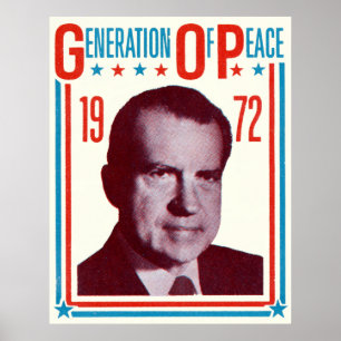 Nixon-Präsidentschaftskampagne 1972 Poster