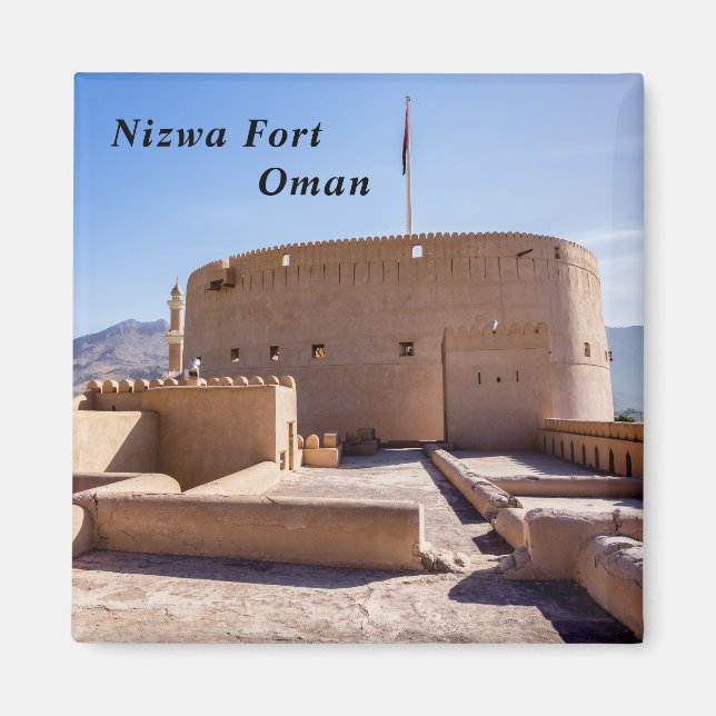 Nizwa Fort in Nizwa, Oman Magnet (Vorne)