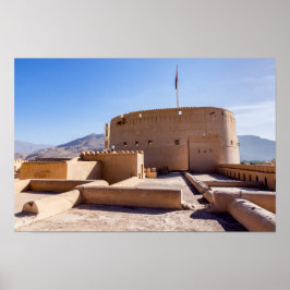 Nizwa Fort in Nizwa, Oman Poster