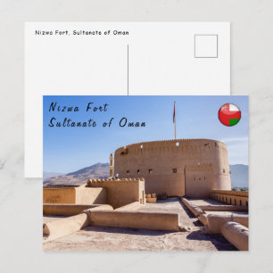 Nizwa Fort in Nizwa, Oman Postkarte
