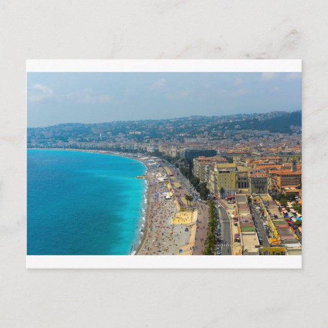 Nizza Frankreich an der Côte d'Azur Postkarte (Vorderseite)