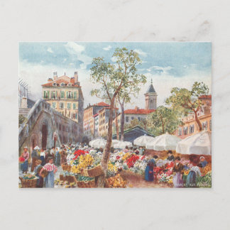 Nizza, Frankreich Blume Market Postkarte