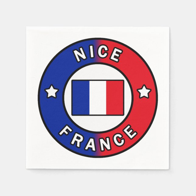 Nizza Frankreich Serviette (Vorderseite)