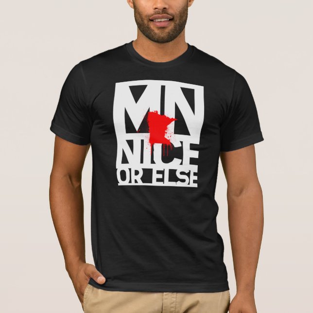 Nizza Mangan oder sonst (weiße Beschriftung) T-Shirt (Vorderseite)