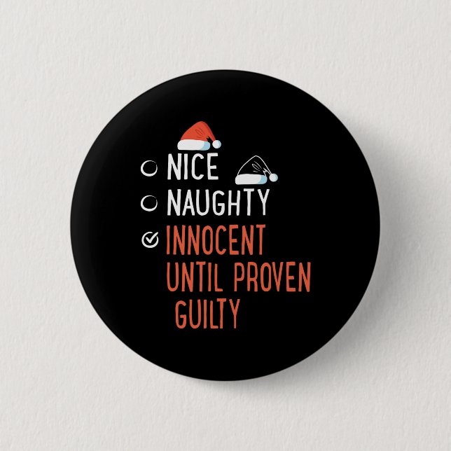 Nizza naughty Innocent bis die bewiesene Schuld de Button (Vorderseite)
