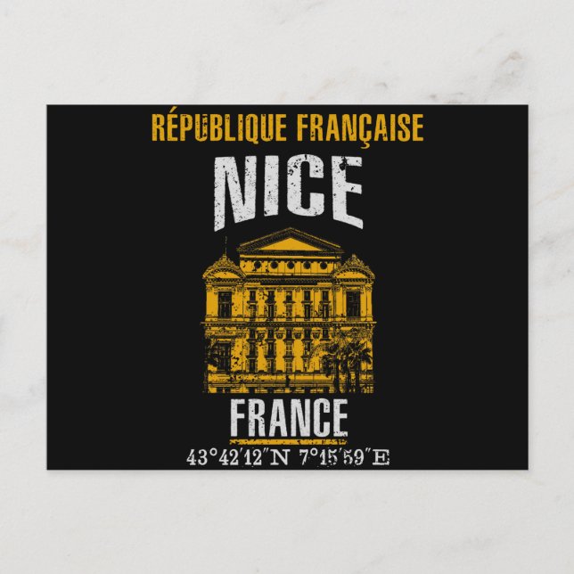Nizza Postkarte (Vorderseite)