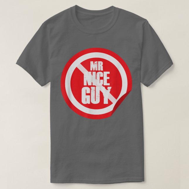 Nizza Typ Roter Traffic Schild Funny Minimal Coole T-Shirt (Design vorne)