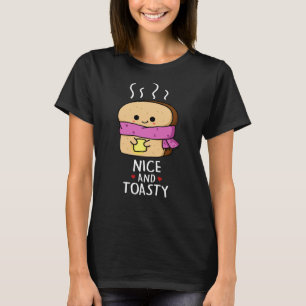 Nizza und Toastgewitzter Toast Butter Pun Dark BG T-Shirt