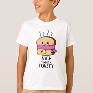 Nizza und Toasty Funny Toast Butter Puff T-Shirt