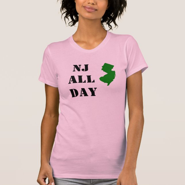 NJ den ganzen Tag T-Shirt (Vorderseite)