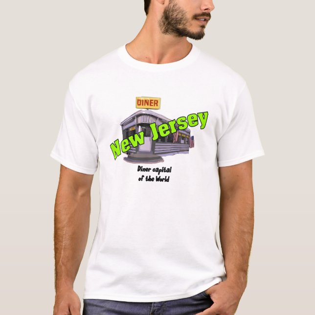 NJ Diner Hauptstadt 1 T-Shirt (Vorderseite)