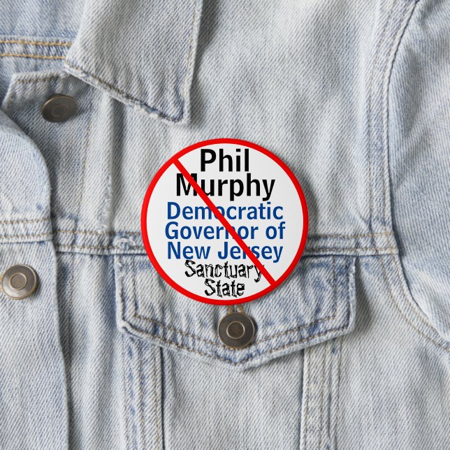 NJ Governor Murphy Democratic Sanctuary Staat Button (Beispiel)