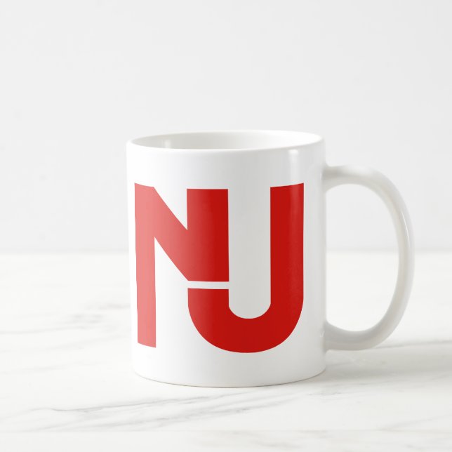 NJ Grafik (rot) Tasse (Rechts)