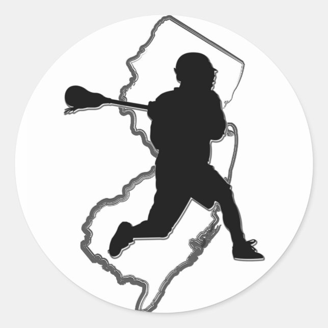 NJ Lacrosse Sticker (Vorderseite)