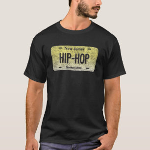 NJ Staat Vanity License Plate HIP HOP T-Shirt