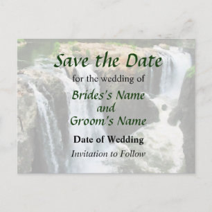 NJ - Waterfall Paterson NJ Save the Date Ankündigungspostkarte