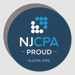 NJCPA Blue Car Magnet - NJCPA PROUD