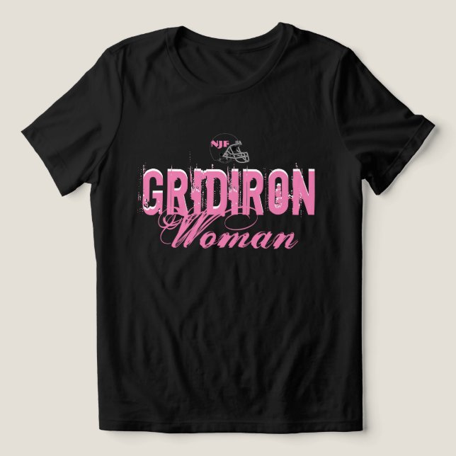 NJF GRIDIRON  Edge Chalk Woman  Tri-Blend Shirt (Design Vorderseite)