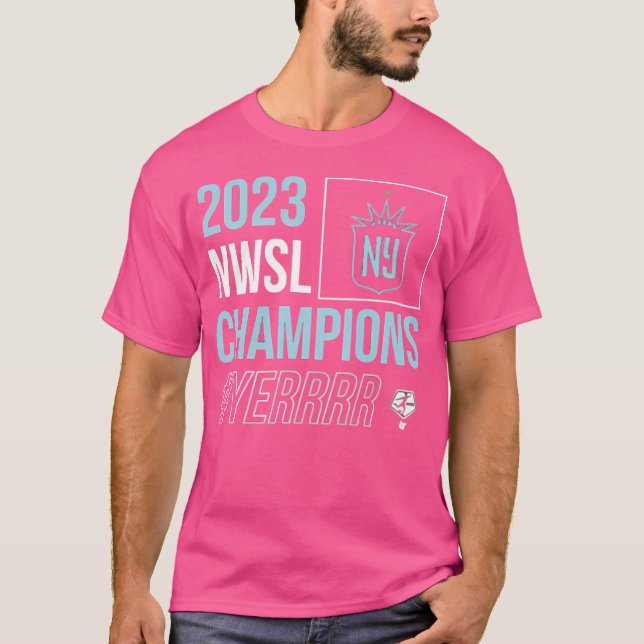 Njny Gotham Fc 2023 Nwsl Champions T-Shirt (Vorderseite)