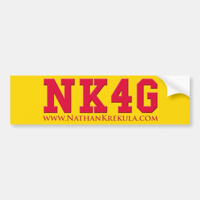 NK4G Uni Autoaufkleber (Vorne)